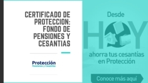 Certificado de poteccion.com: Fondos de pensiones y cesantÃ­as