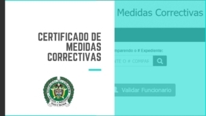 Certificado de Medidas Correctivas - Policía Nacional Colombia