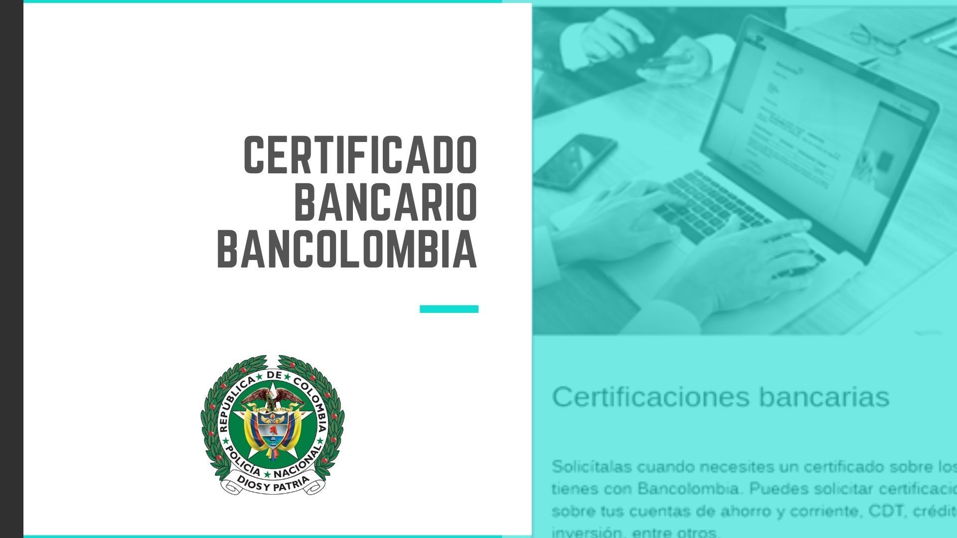 Certificado Bancario Bancolombia