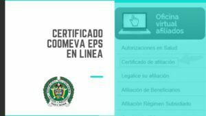 Certificado Coomeva en línea descarga y registro