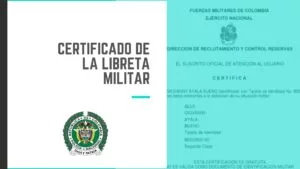 Certificado de la Libreta Militar en línea