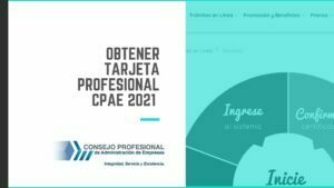 Obtener Tarjeta Profesional CPAE 2021