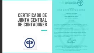 Certificado de junta central de contadores en linea