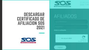 Descargar certificado de afiliacion sos 2021