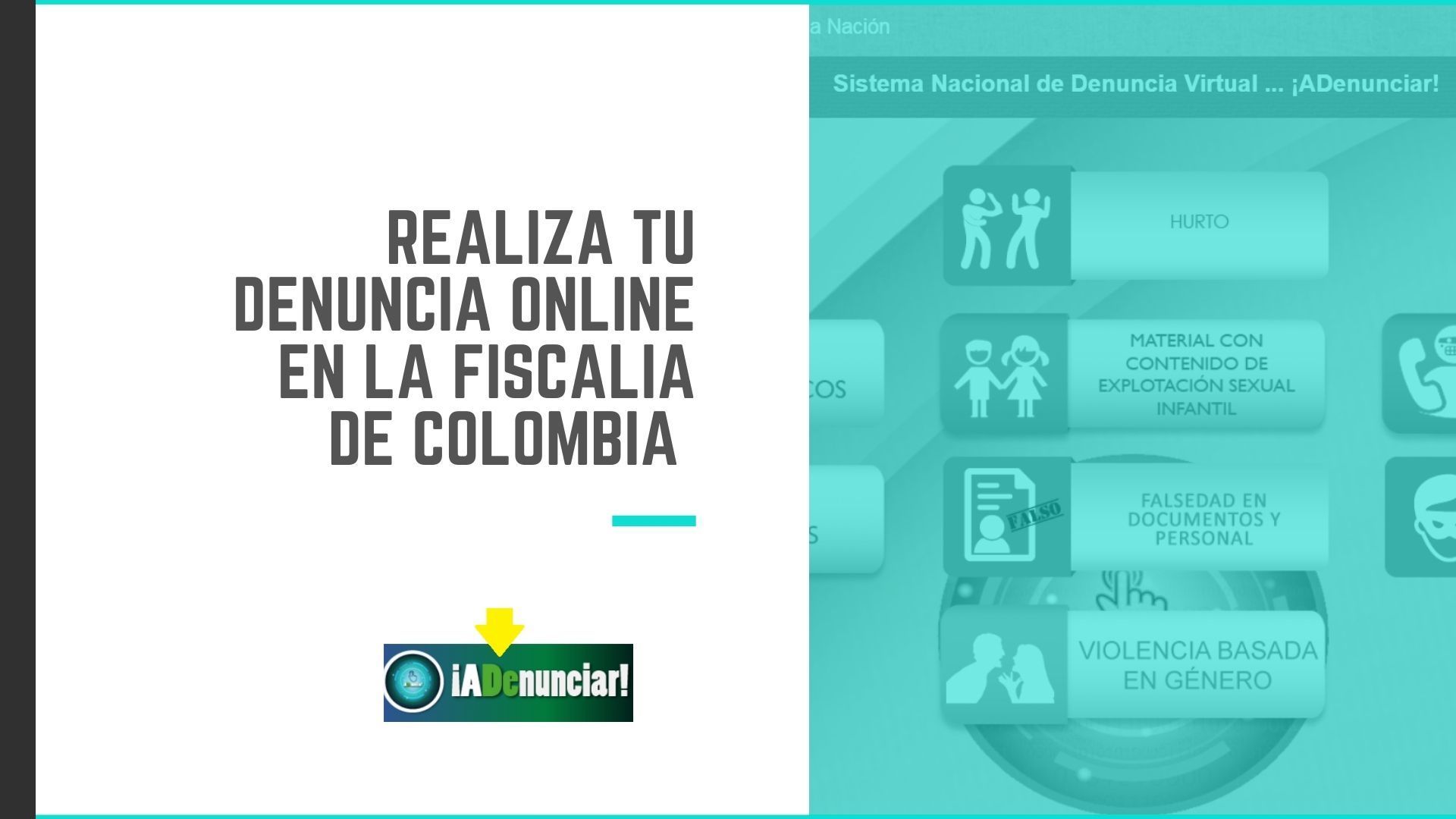 Realiza tu denuncia online en la Fiscalía de Colombia